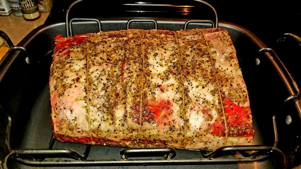 It smelled amazing even before it went into the oven. I highly recommend ordering the prime grade prime rib!