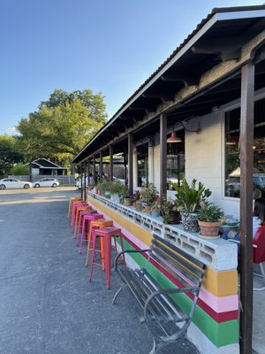 Outdoor waiting area