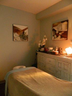 Relax in a quiet treatment room.