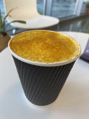 Beeswax latte with cinnamon