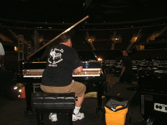 Grand piano rental at the Q in Cleveland.