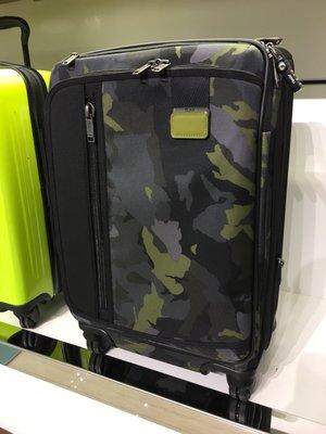 Merge Collection is TUMI's latest line of light purposeful luggage. Love the camo print as well.