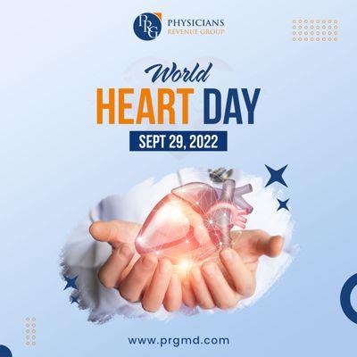 Physicians Revenue Group, Inc. is observing World Heart Day on Sep 29, 2022.
www.prgmd.com