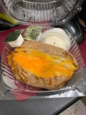 Loaded baked potato (Ordered 2Go)