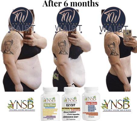 Weight loss management supplements, Ez Cut, Easy Cut, Body Clean Detox full body detox, Liver Detox
Twisted Waist presents YouthFul Nature