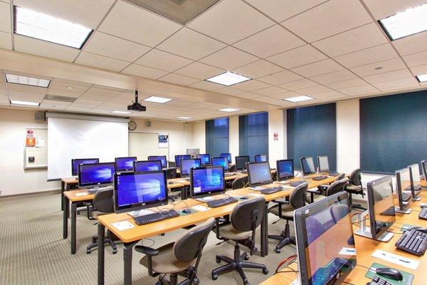 Computer labs and classrooms are available to rent at the RHEC.