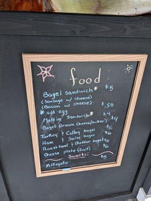 Food menu