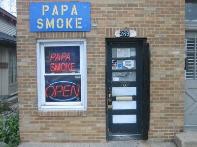 Papa Smoke in Elgin, IL (the place is much bigger than it looks)