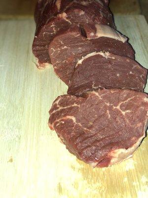 Fresh cut filet Mignon