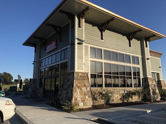 There is only a gas station shop nearby but the charging stations are more accessible compared to the Bay Area   Charging speed at 75kW