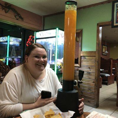 Wonderful, mango margarita tower. Smooth as silk. wonderful people so we ate there twice. The food was also wonderful.