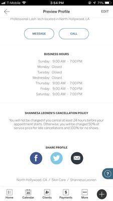 Cancellation policy