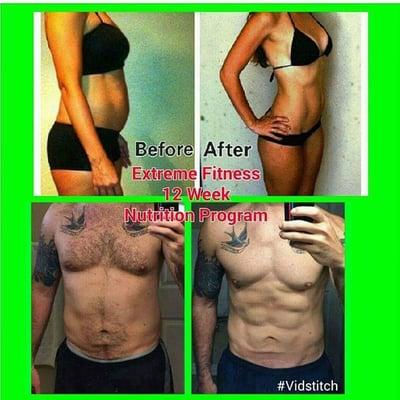 One of many healthy TRANSFORMATIONS at Extreme Fitness.