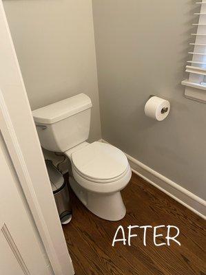 After -- toilet