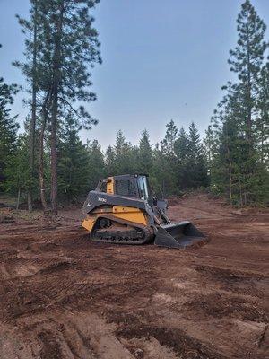 Land cleared and leveled