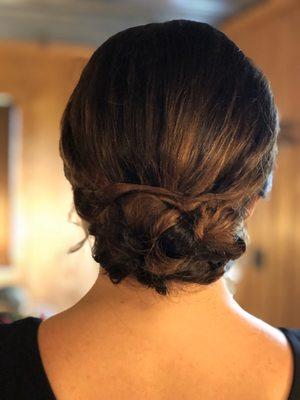 Bridesmaids up-do created by Mandy @HairNMotion