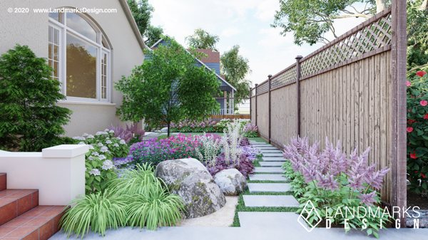 Landscape Design 3D Rendering