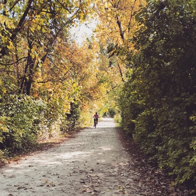 Illinois Prairie Path in Elmhurst