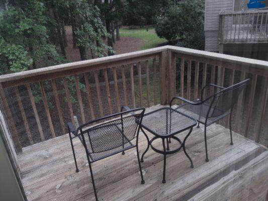 Had 2 great porches, 1 covered/screened in, and this one.