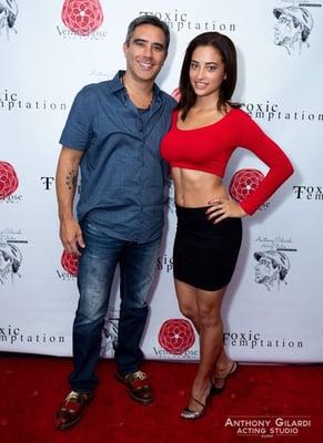 Anthony Gilardi and Tatum Miranda - Private Red Carpet Event at the studio for a screening of Toxic Temptation