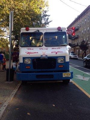 My heart melts when I see Mr. Softee truck !