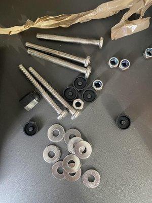 Parts for furniture that wasn't assembled