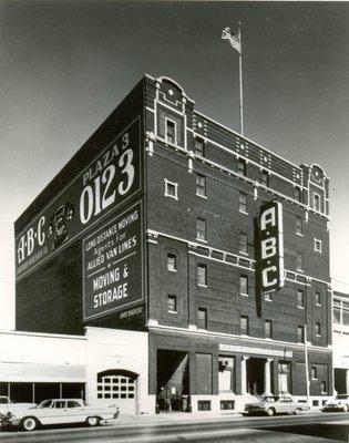 Our building, photo taken some time in the '50s.