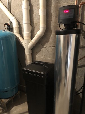 Whole house water softener