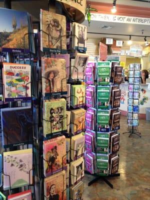 large selection of cards