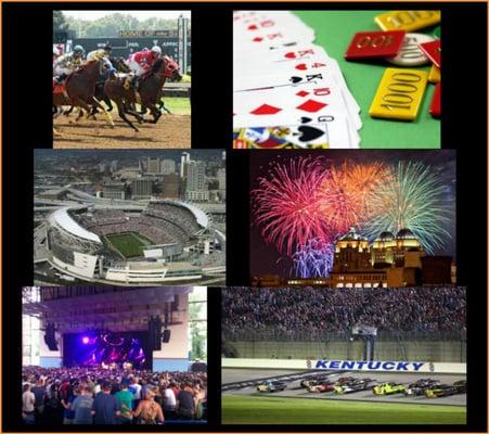 Specializing in: race track, casino, sports, and special family event-type trips...such as WEBN Fireworks and Kings Island