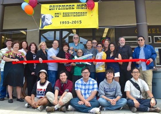 Going on the fourth generation, the Lee Family of Save More Meat Market celebrates their 60 yr Diamond Jubilee Ribbon Cutting in 2015