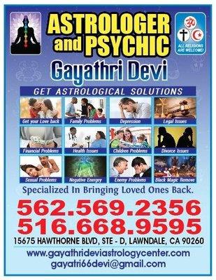 Astrologer & Psychic Gayathri Devi