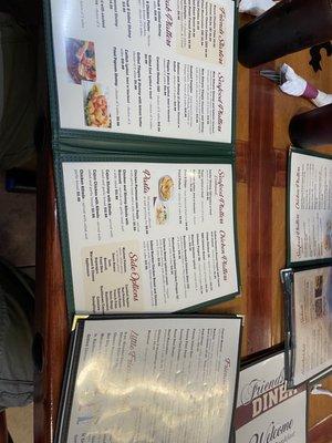 Huge menu.