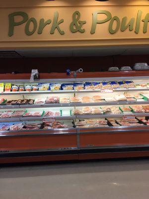 The pork and poultry aisle