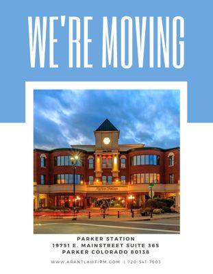 We moved to the Parker Station on May 13, 2021