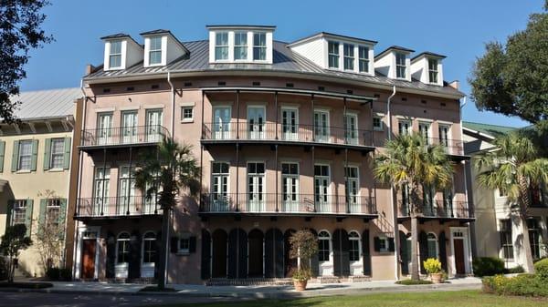 Mixed-Use architecture in Market area of New Urbanist development of Habersham, Beaufort, SC.