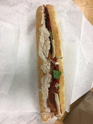 Unwrapped full sub. Delicious