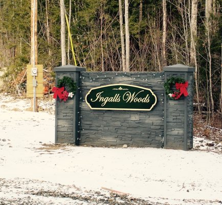 Stonetree Fence Sign.