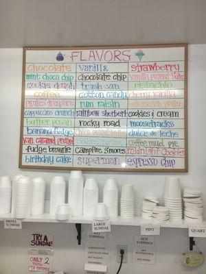 Good selection of flavors too!