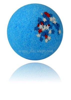 Blue Coconut Bath Bomb $2.99 each, or 4 for $10, or 14 for $20. Visit www.jhazsoaps.com for more details