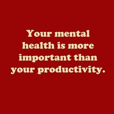 Take care of yourself first; it will help you be more productive.