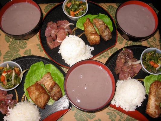 Variety of local favs from Tersty Treats! Including Fried fish (belly, bone, patties)