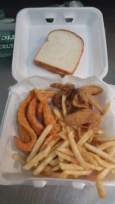 Our popular fish and chicken combo