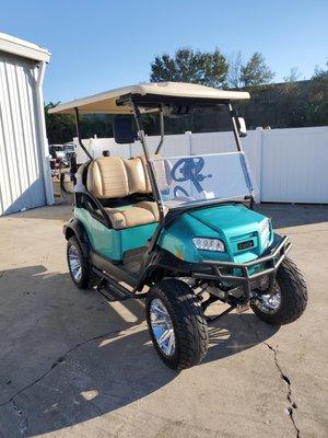 4 Passenger Lifted Club Car Onward Golf Cart