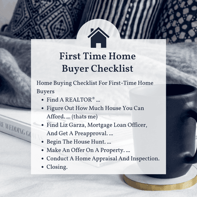 First time Home Buyer Checklist