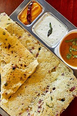 Onion Chilli Rava Dosa