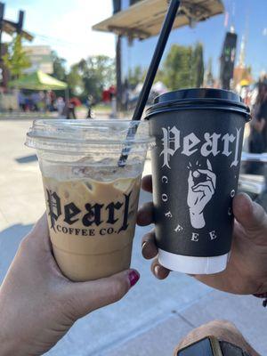 Iced Smashing Pumpkin and a Mocha Latte!