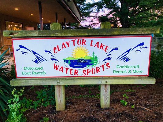 Claytor Lake Water Sports Sign