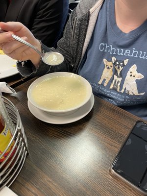 Cream of chicken rice soup