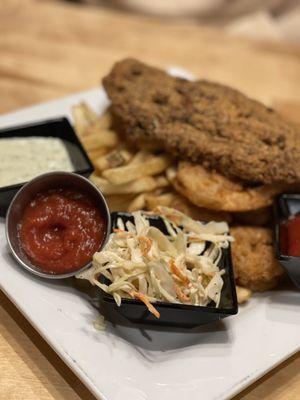 Catfish and Fried Shrimp